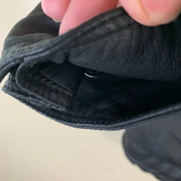 Belstaff ladies black leather jacket. Size 44 - Picture 9 of 16